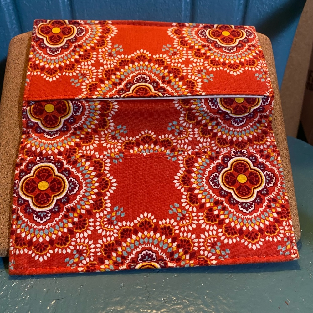 Vera Bradley Check Holder (Orange Paprika)